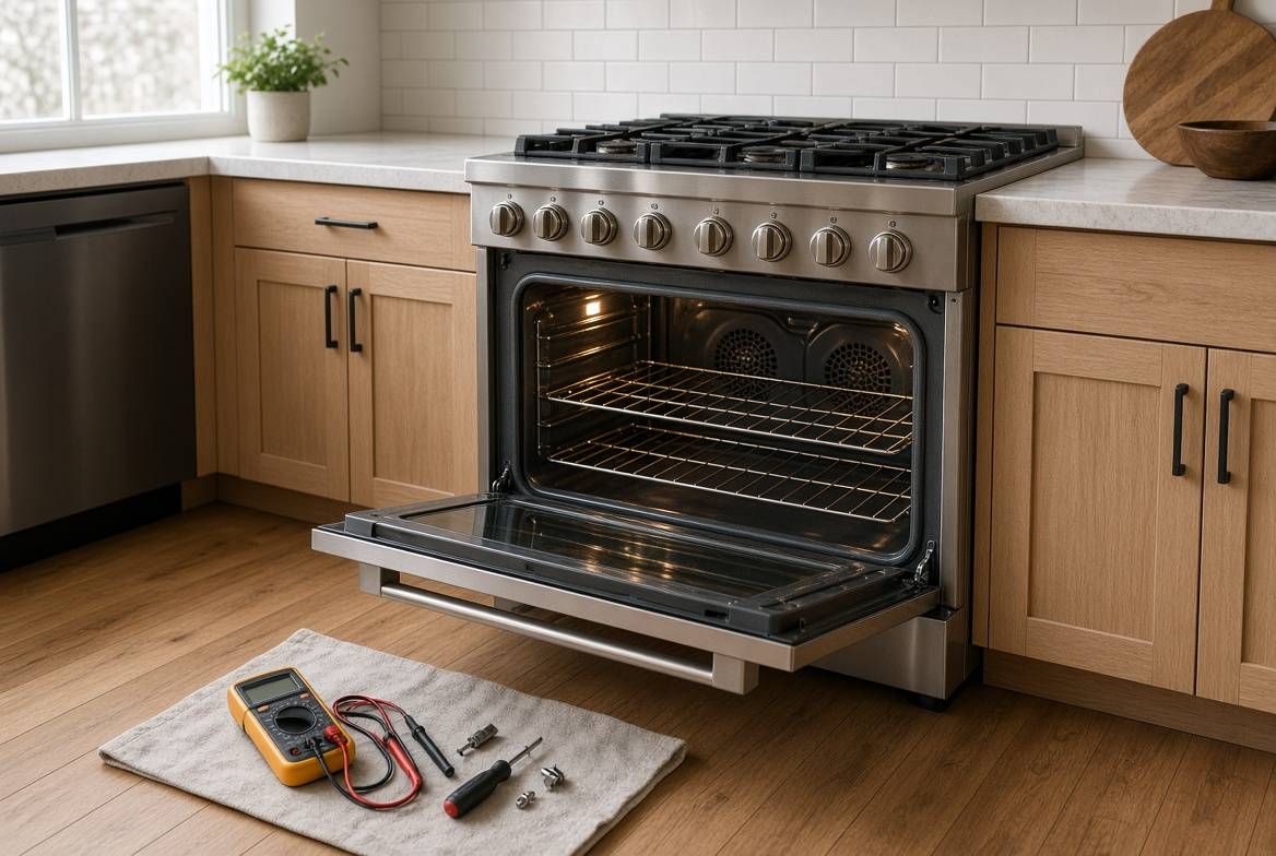 Gas and electric range repair